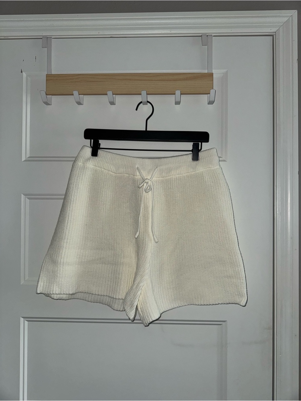 MABLE Cream Knit Shorts